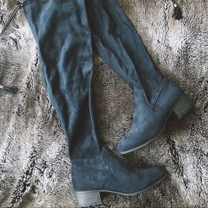 CLOSET CLOSING • Cobalt Blue Knee High Boots